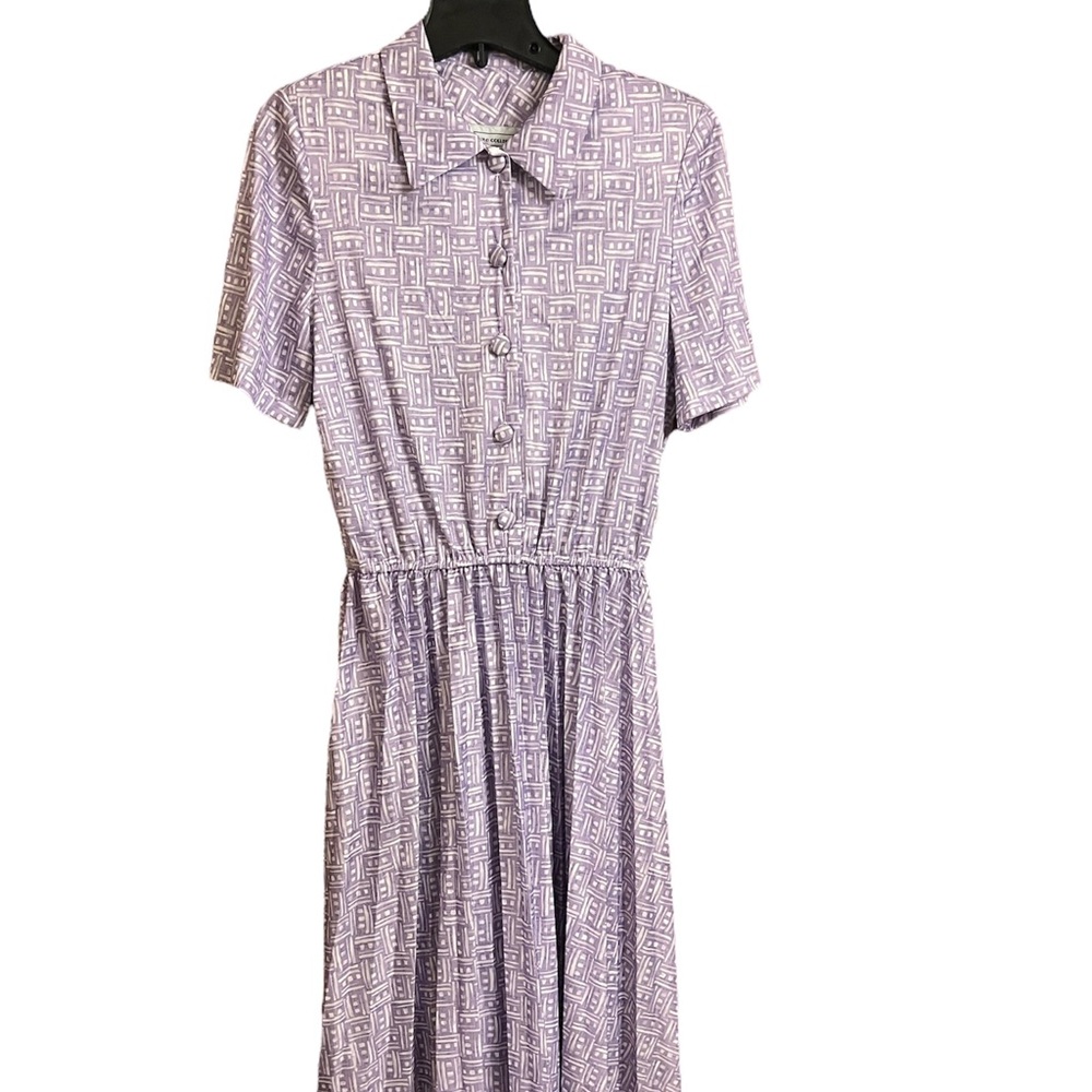 Pablo Collection Purple Retro Style Button Front, purple toned dress!